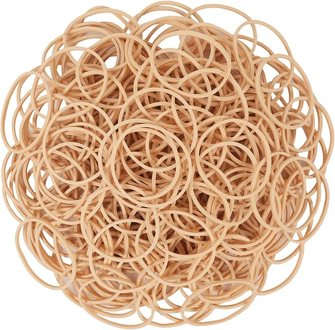 Rubber Bands Size16 Elastic Rubber Band #16 Light brown 600Pcs rubber bands office supplies File Folders Litter Box