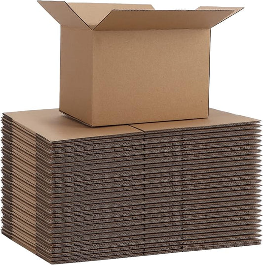 CRUGLA 40 Packs 7x5x5 Shipping Boxes Corrugated Cardboard Boxes Mailers Shipping Box for Business