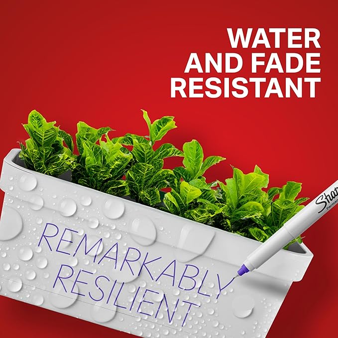 Sharpie Permanent Markers Ultra Fine Point Assorted Colors 12 Count