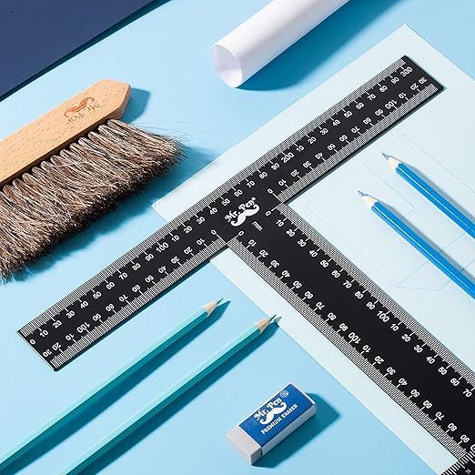 Mr. Pen - T Square, T Ruler, 45 cm, Metal, T Square Ruler, Drafting Tools, Tsquare, Truler, Architectural Triangle