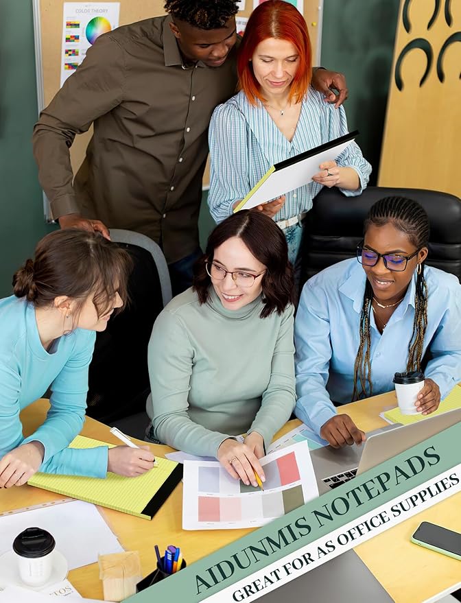 6 Pack Yellow Legal Pads 8.5 x 11 College Ruled Lined Writing Note Pads 8.5 x 11 Narrow Ruled Yellow Paper Pads 8.5 x 11 Legal Pad 8.5 x 11 Pads of Paper 30 Sheets Writing Pad Legal Notepads 8.5 x 11