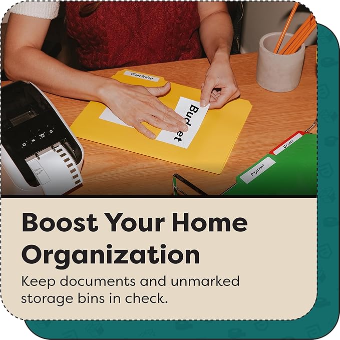 Aegis Adhesives - Compatible Label Replacement for Brother DK-1209 (1.1" X 2.4”) Address & Barcode, Use with QL Label Printers - 12 Rolls + 1 Frame