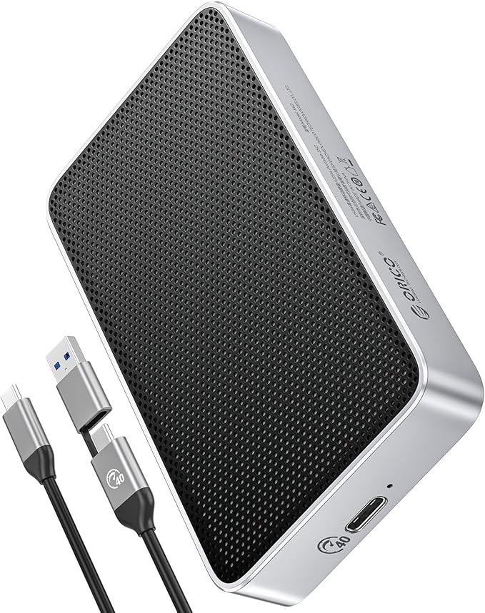 ORICO 2TB USB4.0 External SSD 3800MB/s(40Gbps) - Ultra-Fast Portable NVMe SSD, Compatible with Thunderbolt 3/4, Fanless Aluminum Design for Photographers, Video Editors X40