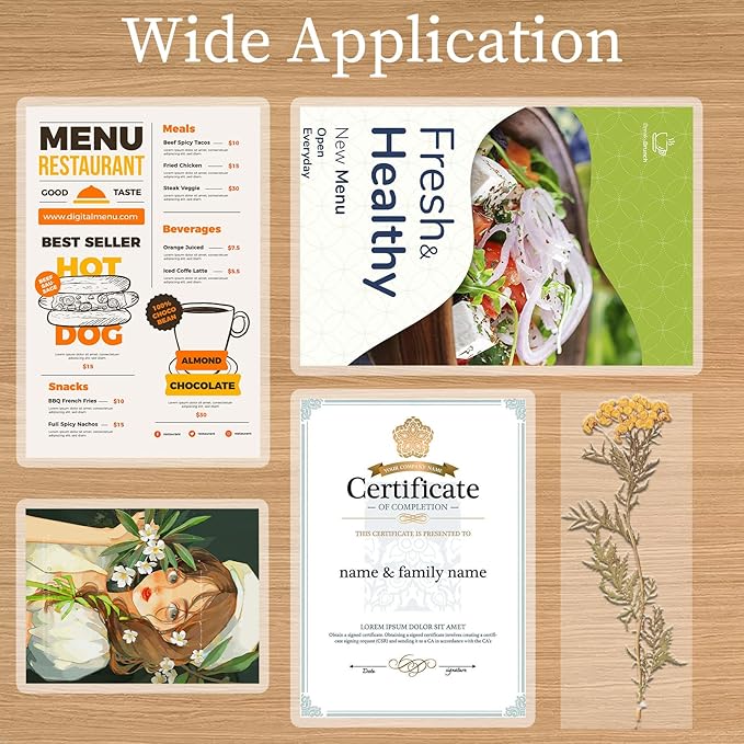 5 mil Thermal Laminating Pouches, Clear 9 x 11.5 Inch Laminating Sheet Paper for Thermal Laminator, Holds 8.5" x 11" Letter Size Lamination Sheets (500 Pack)