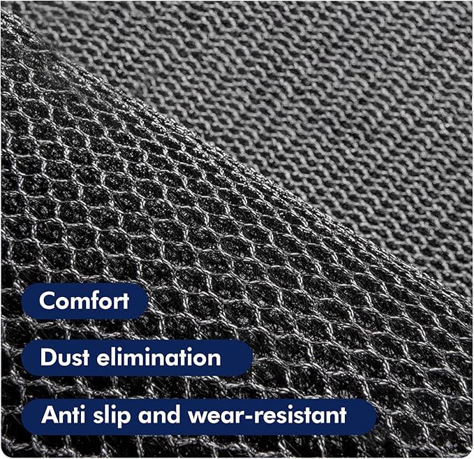 Front Door Mat Indoor/Outside Entrance 35"x24" Waterproof,Rubber Heavy Duty Outdoor Rug for Back Door Dirt Trapping,All Weather Entryway Mat,Black and White