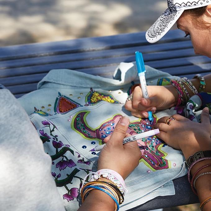 Sharpie Permanent Markers Ultra Fine Point Assorted Colors 12 Count