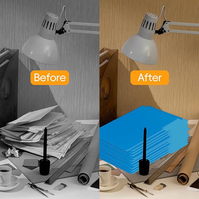 100 Packs Blue File Folder,1/3-Cut Tabs,File Folders Letter Size,8.5x11 Inch File Folders for Office,School and Home,Organizer Documents