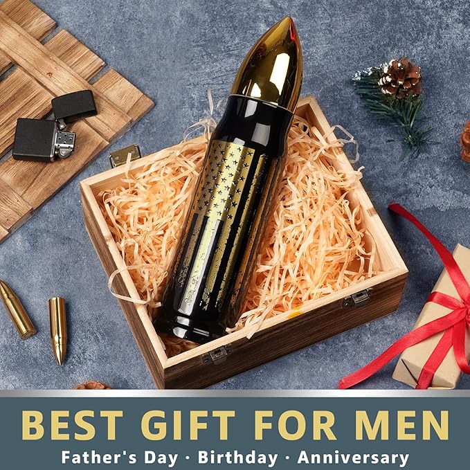 17oz Cool Tumbler Stainless Steel Gifts for Men Him Husband Dad - Unique Shaped Man Coffee Mug - Fishing Hunting Camping Christmas Birthday Gifts for Men - Stocking Stuffers White Elephant Gifts 2025