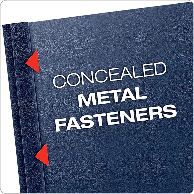 Oxford Premium Clear Front Report Cover, Letter Size, Dark Blue, 25 per box (58802EE)