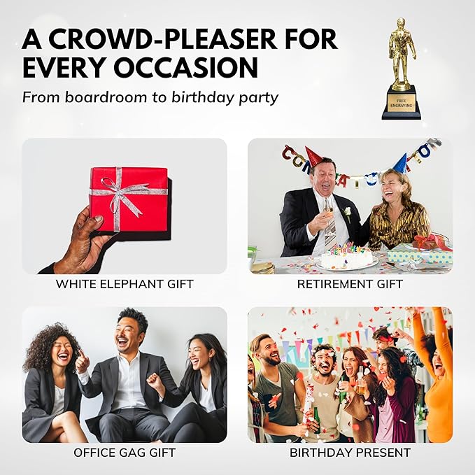 Trophy Outlet Funny Custom Desk Sign – Double-Sided Engraved Office Name Plate with Personalized Text or Gag Sayings – Hilarious Work Gift for Coworkers, Bosses & Home Desks