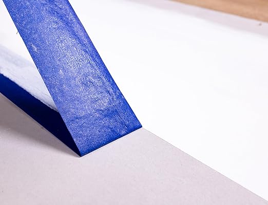 ABRO Blue Painters Tape 1.5 Inch Wide, 36mm x 55M, All Purpose Blue Tape, Temporary Labeling, Easy Tear, Clean Removal, Masking Tape Colored DIY or Pro