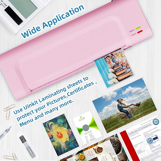 Uinkit 5 Mil 100 Pack Legal Thermal Laminating Pouches, 9X14.5-Inches Laminating Sheets, Extra Protection for Clear Glossy Laminator Pockets