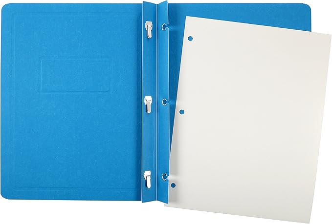 Oxford Title Panel and Border Front Report Covers, Light Blue, Letter Size, 25 per Box, (52501EE) (Pack of 2)