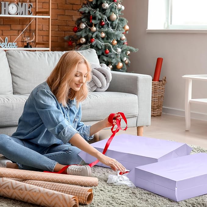 Metronic Large Poly Mailers 19x24 100 Pcs, Strong Adhensive Shipping Bags for Clothing, Waterproof Mailers Bags for Small Business, Shipping Envelopes, Tear-resistant Packing Bags in Lilac Purple