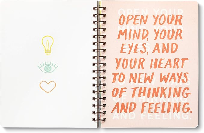 Compendium Spiral Notebook - There is a voice that doesn't use words. Listen. — A Designer Spiral Notebook with 192 Lined Pages, College Ruled, 7.5”W x 9.25”H