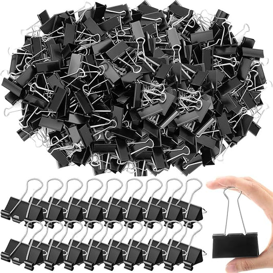 Jetec 200 Pcs Extra Large Binder Clips Bulk 2 Inch Metal Jumbo Binder Clips Office Supplies Black Paper Clamps for Teachers Students Office Business Supplies