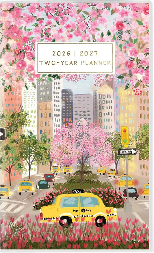 Graphique 2 Year Pocket Planner | 29 Month Organizer, Aug. 2025 – Dec. 2027 | Monthly Calendar & Notes Spreads | Marked Holidays | Joyful Landscapes| 3.75” x 6"