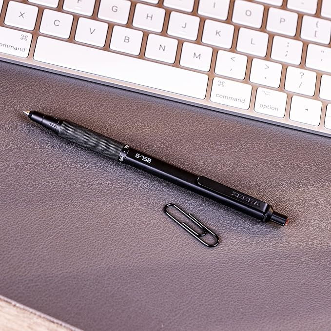 Zebra Pen Premium Writing Gift Set 3-Pack, Black Ink, Medium/Fine Point, Includes G-750 Gel Pen, F-701 Ballpoint Pen, and M-701 Mechanical Pencil, Metal Barrels, Refillable (10513)