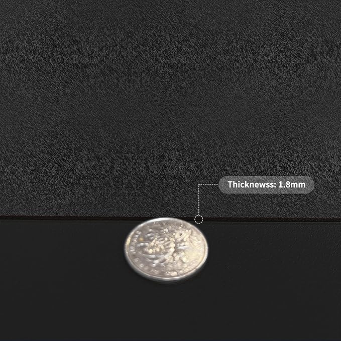 Leather Table Cover,1.8mm Thick,42x66 Inch Table Protector,Table Protector for Dining Room Table,Dining Table Cover,Table Cover Protector,Dining Table Protector Rectangle(Black+Black,42x66)