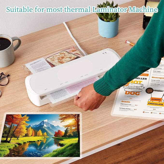 Thermal Laminating Pouches 3 mil, Clear 9 x 11.5 Inch Laminating Sheet Paper for Thermal Laminator, Holds 8.5 x 11 Inch Letter Size Sheets (1000 Pack)