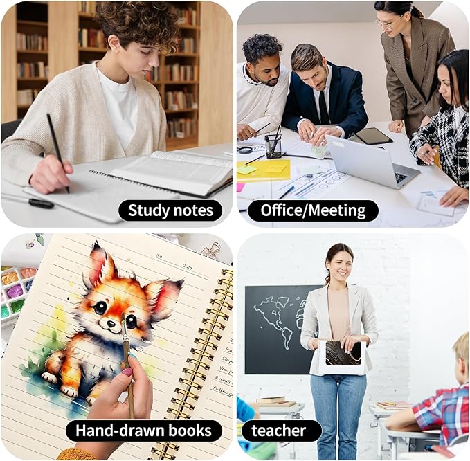 Spiral Journal Notebook, A5 Cute Notebooks for Women Men, College Ruled Hardcover Notebook for Work & Note Taking, 60 Pages Double-Wire Journals for Writing, Black Gold Marble