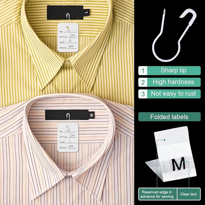 Chumia 3576 Pcs Stitch Tag Gun for Clothes, Quick Clothing Fixer, Tagging Gun with 3000 Barbs, 5 Needles and 100 Price Tags, Sewing Kit for Retail Stores, Garage Yard Sales(White)