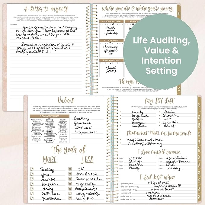 bloom daily planners 2026 Planner (January to December) - 8.5” x 11” Weekly & Monthly Dated Agenda Organizer Book with Stickers & Tabs - Flexible Soft Cover - Ocean Oasis