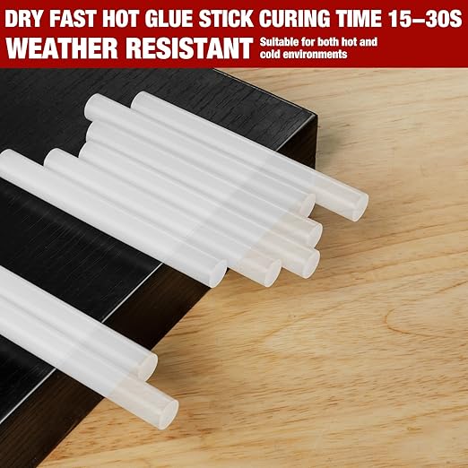 Arrow Full Size Hot Glue Sticks, 200 Pack Clear Glue Gun Sticks, 4" and 1/2'' Diameter High Viscosity All-Purpose Gun Stick for DIY Art, Craft General Repairs, Festival Home Decoration