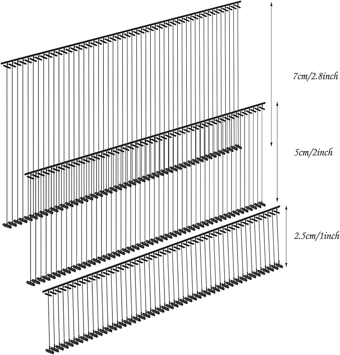 Zonon 3000 Pieces Tagging Gun Fasteners for Clothing Standard Label Gun Price Tagging Barbs Plastic Garment Refills(1 Inch, 2 Inch, 3 Inch,Black, Clear)