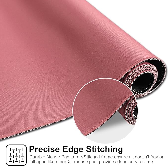 XXL Gaming Mouse Pad 35.4x15.7 Professional Large Mouse Pad & Computer Game Mouse Mat-90x40 Darkpinkus