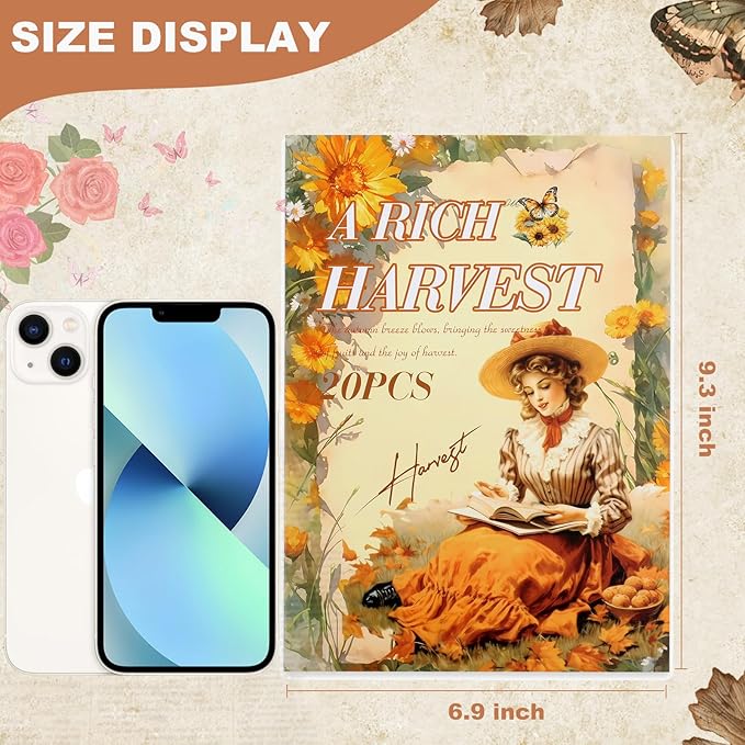 Scrapbook Stickers 20 Sheets 240 Pre-Cut Washi Stickers for Journaling PET Transparent Book Sticker Sunflower Sticker Decorative or DIY Paper Crafts, Arts and Crafting Projects