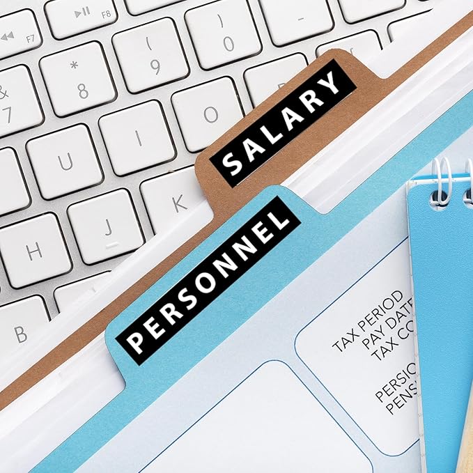 Label KINGDOM TZe-345 18mm White on Black Replacement for Brother TZe345 TZe Tz Tape 18mm 0.7 Laminated Black Label Tape 3/4" Compatible with Brother P Touch PT-D400 PT-D410 PT-D600, 3-Pack