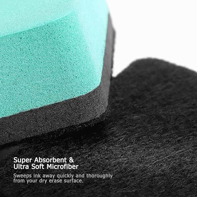 Tamaki 18 PCS Magnetic Whiteboard Dry Erase Erasers, Mini Dry Erasers for White Board, Green