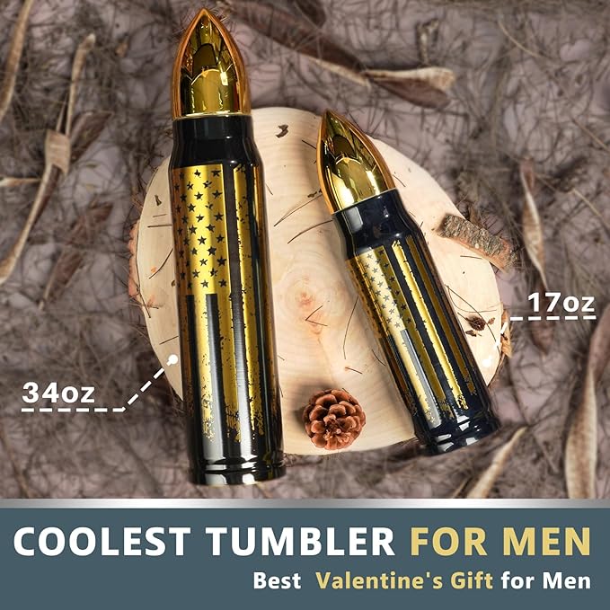 White Elephant Gifts - 34 oz Black Tumbler, Awesome Stocking Stuffers and Gifts for Adults, Dads & More