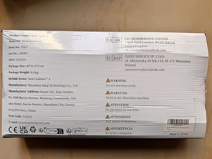 BEAUTRIP Seat Cushion Charcoal Memory Foam Cushion for Office Desk Chair, Car Driving Seat - Sciatica, Tailbone & Back Pain Relief Donut Butt Pillow - Seat Pad for Elderly, Drivers, Office Workers