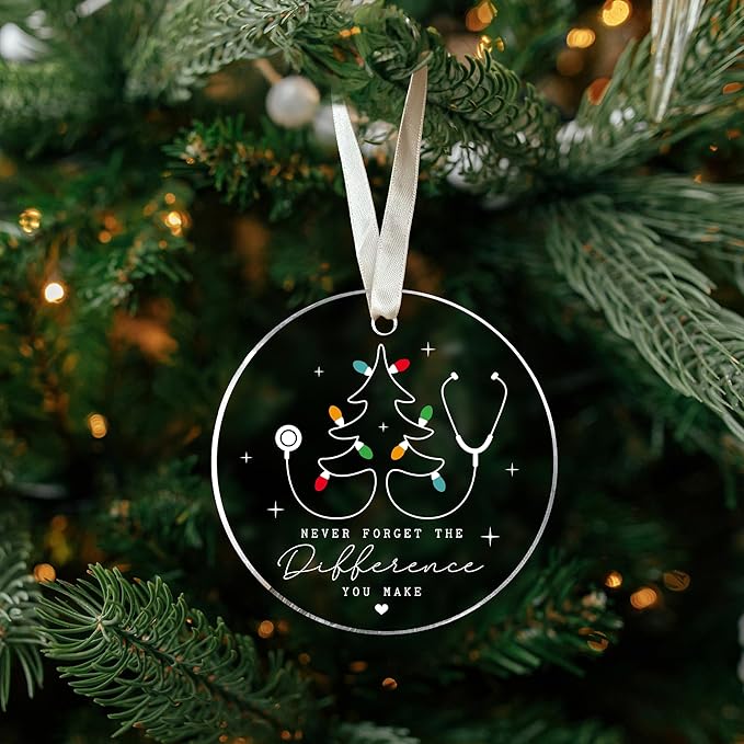 Nurse Ornament - Gifts for Nurses, Nurse Practitioner Gifts - Rn Gift for Nurses - Acrylic Christmas Ornament
