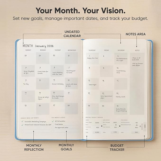 Hourly Planner & Appointment Book (8.5” x 11”) - Premium Hourly Planner with Daily Schedule & 30-Minute Time Slots for Better Time Management by PRODUCTIVITY STORE (A4, Blue)