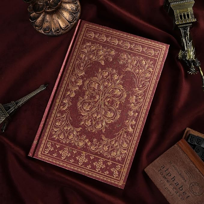 Line Notebooks for Women Men, A5 Aesthetic Hardcover Ruled Diary, 100 GSM Journals for Writing for Work, Note Taking, Office School