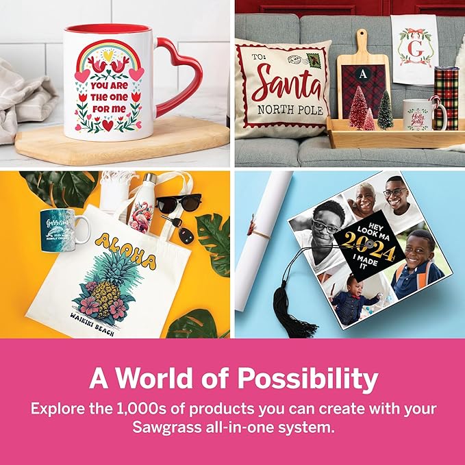 Sawgrass SubliJet UHD Sublimation Ink Cartridge - Cyan - High-Performance Ink SG500 SG1000 Sublimation Printers - Long-Lasting, High-Viscosity Gel Ink for Vibrant, Crisp Prints