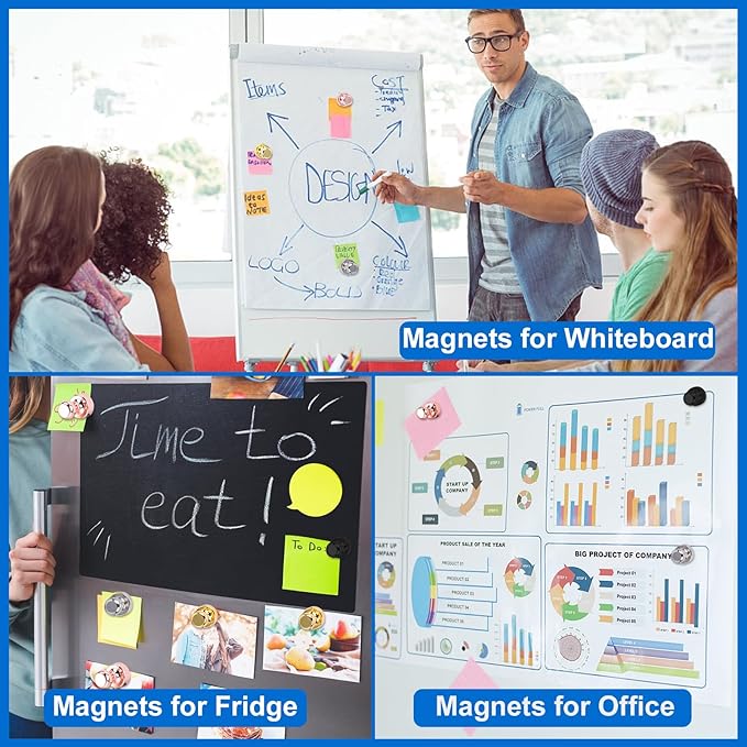 LOVIMAG Fridge Magnets 25Pcs Refrigerator Whiteboard Small Strong Magnet Classroom Kitchen Accessories Decorative Locker Set Decor Must Haves Office Calendar Refrigerador Magnetic Cute Crafts