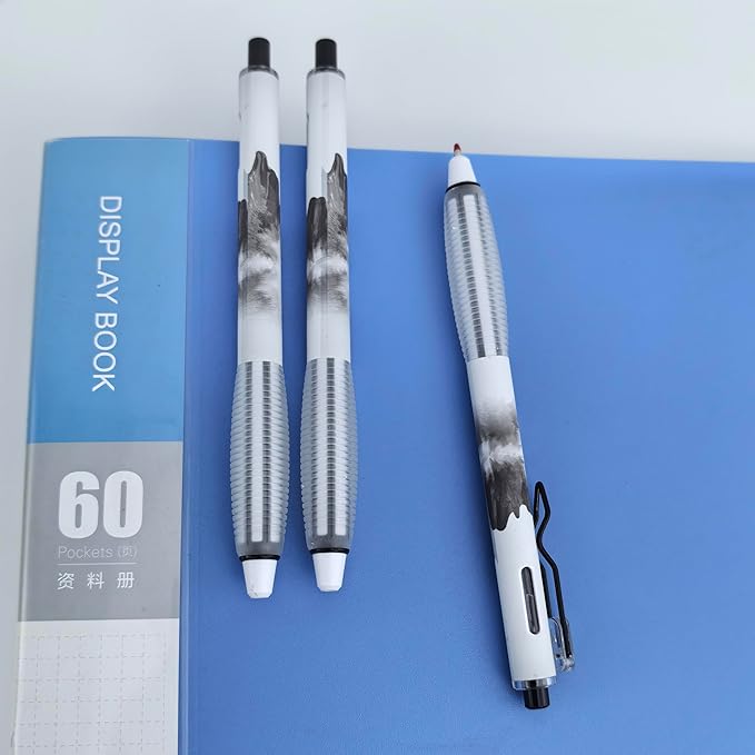 Fengtaiyuan GRB05P18 Silent Press Neutral Pen - Black Ink, 0.5mm Bullet Head, Smooth Writing, 18 Count (Black05P18)