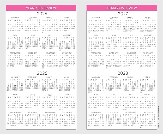 Graphique 2 Year Pocket Planner | 29 Month Organizer, Aug. 2025 – Dec. 2027 | Monthly Calendar & Notes Spreads | Marked Holidays | Peanuts: Happiness Is | 3.75” x 6"