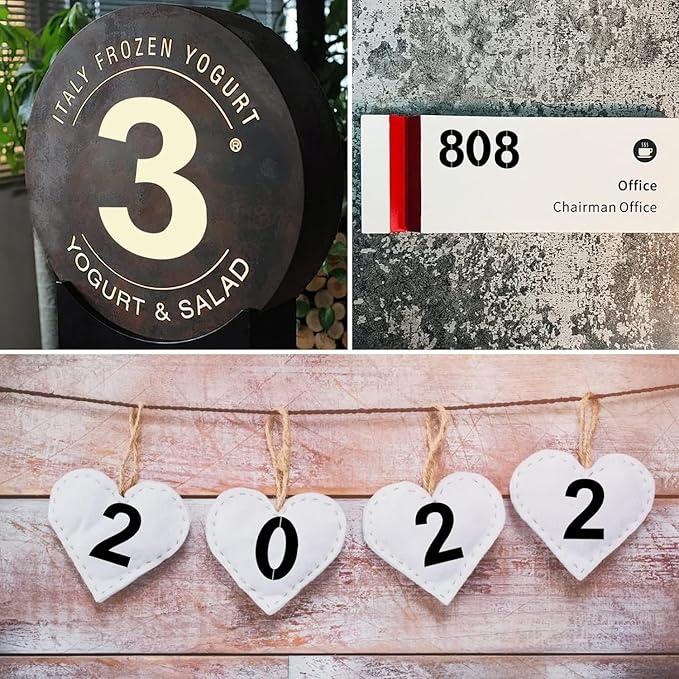 10 Inch Number Stencils Plastic Number Stencils Reusable Digital Painting Templates for Cake Stencil Address Templates