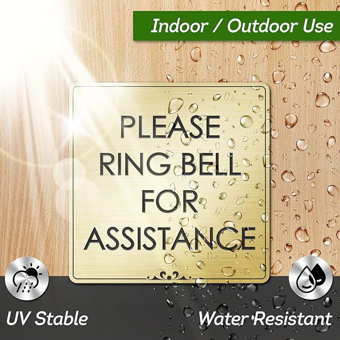 Custom Sign, Office Sign, Business/Office Name Plates for Doors/Wall, Indoor/Outdoor, 6x6 inch, 18 Colors, (Prestige) Made in USA by My Sign Center