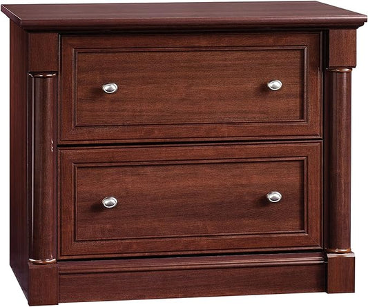 Sauder Palladia File Cabinet with 2 Drawers, Safety Mechanism, Lateral File Cabinet - Select Cherry Finish