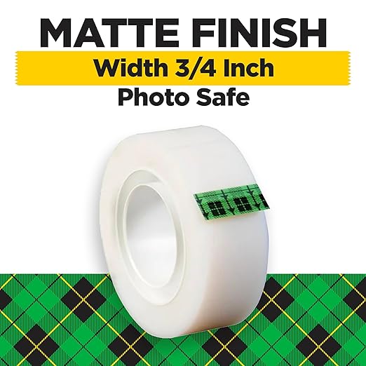 Scotch Magic Tape, Invisible, Repair Christmas Cards and Use as Holiday Gift Wrap Supplies for Christmas, 6 Tape Rolls