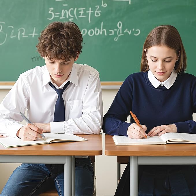 8Pcs Gel Pens with Black Ink, Fine Point Smooth Writing Pens, Quick-dry Gel Retractable Pens for Journaling Note Taking, Cute Office School Supplies for Adults Kids (0.7mm, Bright)