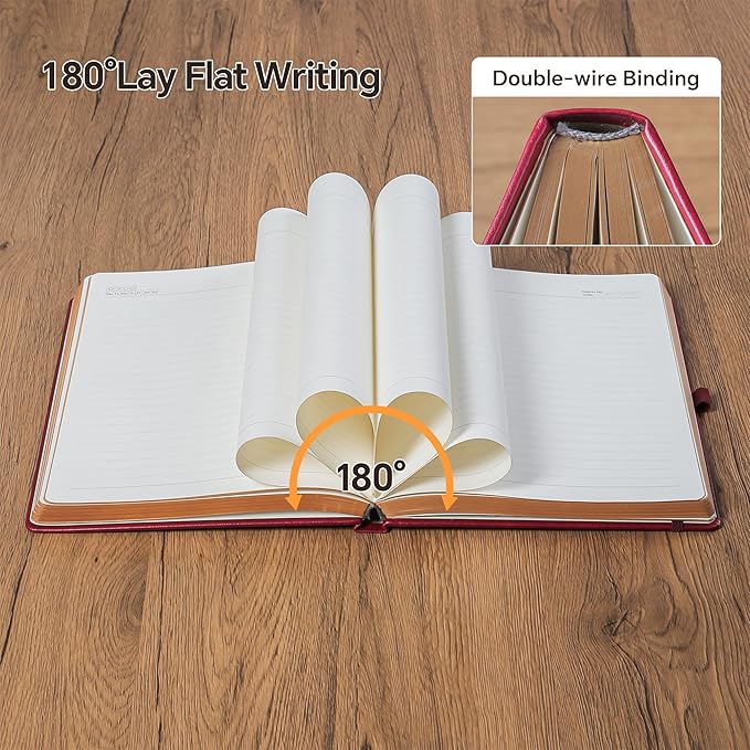 ZXHQ B5 360 Pages Lined Journaling Notebooks with Pen, Journals for Women Men Writing Notebook, Tree of Life Design, Brown Edge, Fine Inner Pocket - Light Brown