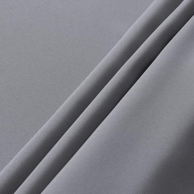 sancua Square Tablecloth - 54 x 54 Inch - Stain and Wrinkle Resistant Washable Polyester Table Cloth, Decorative Fabric Table Cover for Dining Tables, Buffet Parties and Camping, Light Grey