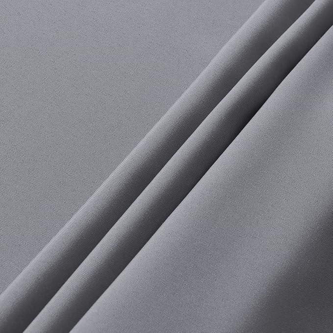 sancua Rectangle Tablecloth - 60 x 102 Inch - Stain and Wrinkle Resistant Washable Polyester Table Cloth, Decorative Fabric Table Cover for Dining Tables, Buffet Parties and Camping, Light Grey